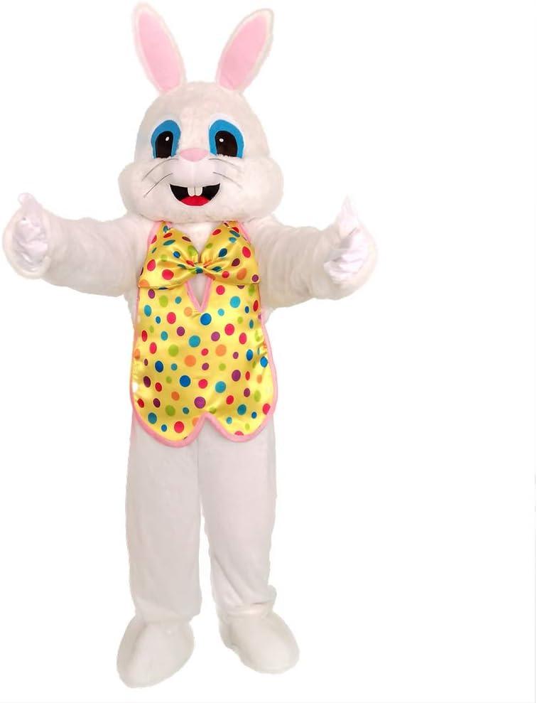 Easter Rabbit Bunny Rabbit Mascot Costume Adult Size Fancy Dress (Yellow Bunny)
