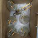 Energetic E12 B10 LED Classic Candelabra Clear Light Bulb, 40 Watt Equivalent, Soft White 2700K, Filament Clear Glass, Non-Dimmable, UL Listed, Pack of 6