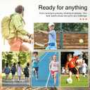 WZRUISEN Kid Boys Girls Lightweight Breathable Sneakers Strap Athletic Tennis Shoes for Running Walking, White 1 Big Kid