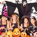 120 PCS Halloween Beads Necklaces, Black Purple Orange Beads Bulk, Halloween Party Accessories Parade Necklaces, Happy Trick Treat Mardi Gras Supplies Party Supplies Stuff