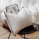 Premium White Luxury Goose Down Pillow - Ultra-Soft, Hypoallergenic, Hotel Quality for Optimal Comfort and Support - 1 Pack, Standard Size (20" x 26")