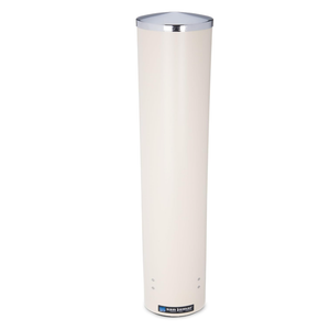 San Jamar Small Pull-Type Cup Dispenser Fits 4-10 Oz Cups with Flip Caps for Restaurants, Dining Halls, and Fast Food, Stainless Steel, 23.5 Inches, Silver