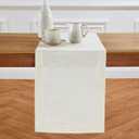 Solino Home 100% Pure Linen Light Flax Table Runner 48 Inches - 14 x 48 Inch for Dresser & Coffee Tables - Sonoma Collection, Spring, Easter