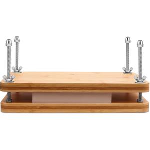 SCITROFACTORY Book Press, Portable Bamboo Bookbinding Press, Paper Press, Bookbinding Machine, 7.6 x 13 Inches