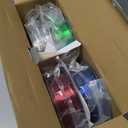 AMOLEN 3D Printer Filament Bundle, PETG Filament 1.75mm,Transcucent Clear/White,Red,Green,Blue Filament,PETG Transparent Filament with Light Transmission Feature,250g x 4 Spools Set