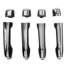 Exterior Door Handle 4Pcs Compatible with Toyota 4Runner Lexus GX460 2010-2021 Front and Rear Door Handle Replace 69210-60170 69250-60060 69250-60070 69250-60050 4Pack Chrome
