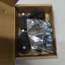 12 Pack All-Rubber 1/4"-20 UNC Leveling Feet with Inserts, Adjustable Levelers for Table Chair Stool Legs - 0.35" to 0.85" Height Range, Anti-Slip
