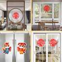 2 x Chinese New Year Decorations 2026, 17PCS Lunar New Year Decorations with Couplets, Fu Character Ornament, Window Decals, Year of Horse Door Sticker, Red Envelopes, Red Lanterns