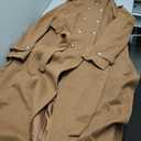Brown Trench Coat with Hood Size XL
