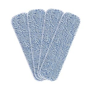 Replacement Microfiber Floor Cleaning Pads - 18''x5'' Dust Mop Refill Sweeping Pad Compatible with Bona Mop, Fits 17” to 18” Flat Mop - 4 Pack