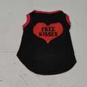 Petitebella 'Free Kisses' Heart Puppy Dog Shirt (Black/Red, X-Large) (X-Large, Black/Red)