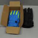 2 Pairs Kids Winter Snow Gloves Waterproof Windproof Warm Fleece Boys Girls Ski Gloves Outdoor Cold Weather (8-12 Years, Blue, Gray)