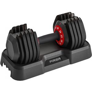 Adjustable Dumbbell 55LB Single Dumbbell 10 Weight Options, Anti-Slip Metal Handle, Perfect for Home Fitness Training
