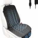 2026 Upgraded Ventilated Seat Cushion, 12V-24V Cooling Car Seat Cover for Front Seat, Cooled Seat Pad for Office Chair Sofa Car SUV Truck Universal Fit, Classic Black