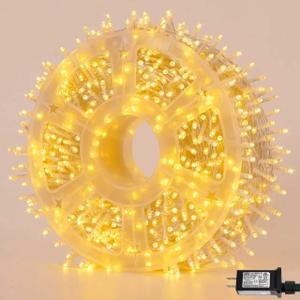 YEGUO 165ft 500 LED Christmas Lights Outdoor Waterproof, Clear Wire String Lights Indoor Plug In, 8 Modes Fairy Light for Christams Party Wedding Tree (Warm White)