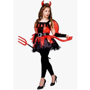 PGOND Red Devil Dress Halloween Costume for Girls