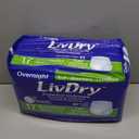 LivDry Adult M Incontinence Underwear, Overnight Comfort Absorbency, Leak Protection, Medium, 17-Pack