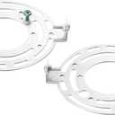PATIKIL 120mm (4.72") Universal Light Fixture Mounting Bracket Kit, 2set Light Crossbar Round Ceiling Plate for Wall Light, Close to Ceiling Light, Chandelier