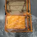 luggage sets 3 piece, 3 piece luggage sets with spinner wheels Hardside Lightweight Luggage 20in 24in 28in. (orange)