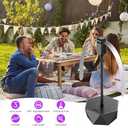 Fly Fans for Tables, Fly Repellent Fan Outdoor Indoor Keep Flies Away, Fly Repellent Fans for Tables with Holographic Blades for Picnic, Party, Restaurant, Kitchen, and BBQ, 4 Pack Black