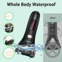Electric Foot Callus Remover- Long Service Time, Rechargeable Electronic Foot File- Ideal Gift, Professional Pedicure Tools, Waterproof Foot Scrubber, Pedicure Kit Feet Care for Dead Skin (Black)