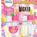 Febreze Plug In Air Freshener, "Wicked: For Good" Limited Edition Odor-Fighting Scented Oil Refill, Air Fresheners for Home and Bathroom and Kitchen, Long Lasting, Wicked Beautifical Blossom, 2 Count