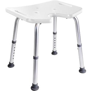 Shower Chair for Inside Shower, 400 lbs Shower Stool with Adjustable Height, Shower Seat for Inside Tub Bathroom Non-Slip Bench Bath Shower Chair for Elderly and Disabled, Adults,Seniors, White