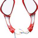 GOOFIT 8mm Rearview Mirrors Pair for GY6 50cc 60cc 80cc 125cc 150cc Scooter Moped Motorcycle (Red)
