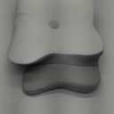 DONAMA Cervical Pillow for Neck and Shoulder,Contour Memory Foam Pillow,Ergonomic Neck Support Pillow for Side Back Stomach Sleepers with Pillowcase (Queen Size 24.8"Lx14.96"Wx5.51"H, Light Grey)