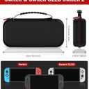 2 x Spican Switch 2 Case Compatible with Nintendo Switch 2/Switch/Switch OLED, Switch Travel Carrying Case Hard Shell Protective Cases, Classic