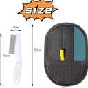 Pet Hair Removal Glove & Lint Mitt for Dogs, Cats - Electrostatic, Reusable & Washable Deshedding Grooming Mitt for Furniture, Car Seats, Couch, Carpet, Bedding