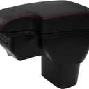 for Nissan Juke Consoles Armrest Box Double Layer Storage with 3 USB Port