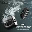 Electric Foil Shavers for Men: Mini Electric Razor with Big LED Display & 3 Floating Blades - IPX7 Waterproof Wet Dry Face Razor, USB Type C Valentine's Day Gifts