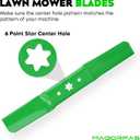 942-05056A 6 Star Mower Blades for Cub Cadet Enduro XT1 XT2 RZT ZT1 ZT2 54 Troy Bilt Mustang XP 54 TB 2454 Craftsman Z6600 Z6900 54 Inch Deck Zero Turn Mower Replace 942-05056 742-05056/3 Pack