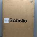Babelio Baby Gate for Stairs, Kitchen & Doorways, No Bottom Bar| Easy Install| One-Handed Operation| Auto-Close| Hardware Mount Safety Dog Gate (Black, 34" H, 29.7-46.5" W)