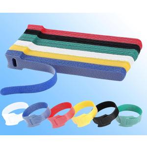 60 PCS 6 Inches Colorful Reusable Cable Ties, Wire Ties, Cord Organizer, Cable Organizer, Adjustable Cable Management