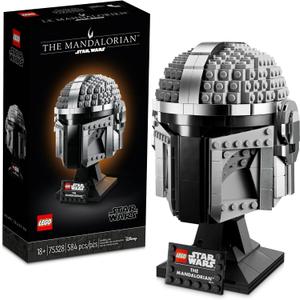 LEGO Star Wars The Mandalorian Helmet 75328 Buildable Model Kit, Display Collectible Decoration Set for Adults, Men, Women, Mom, Dad, Collectible Gift Idea
