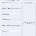 Magnetic Refrigerator Whiteboard,Weekly Menu, Meal Planner, Grocery Shopping List, Dry Erase Board, for Kitchen Fridge with 8 Color Magnetic Markers (16inchx12inch)