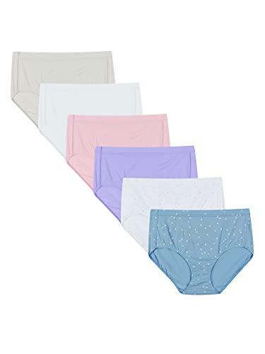 Hanes Women's Pure Comfort Briefs 6-Pack, Size 9