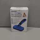 Swihauk Self Cleaning Slicker Brush - Skin Friendly Deshedding Grooming Tool for Dogs & Cats, Suitable for Shedding & Haired Pets, with Pet Supplies Accessories, Blue