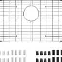 Sink Grid 27-9/16" x 14-9/16" Sink Protector, Rear Drain with Corner Radius 3/16",stainless steel sink grid for sink protectors