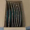 Famiware Venus Plates and Bowls Sets, 12 Pieces Stoneware Speckled Dinnerware Sets, Dishes Set for 4, Microwave and Dishwasher Safe, Matte Dark Green