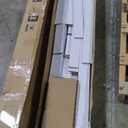 Bifold Barn Door 30 x 84 in (Double 15 inch)Bi-fold Sliding Closet Doors with Hardware Track kit Included, 2.8ft Rail for 2 Doors, MDF Wood Panel,PVC Surface, Save Space,DIY Assembly, White