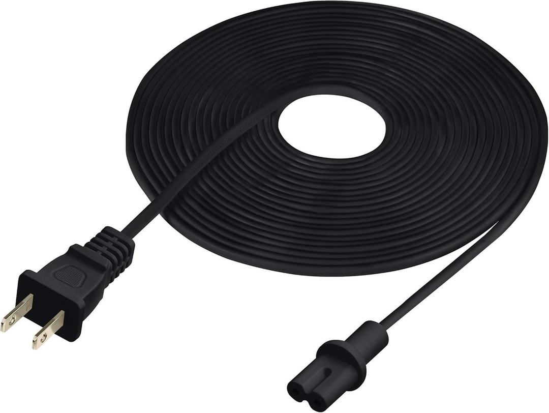 20-Foot Power Cord Compatible with Sonos Five, Sonos Play 5, Sonos Beam, Sonos Ray, Sonos Arc, Arc Ultra, Sonos Amp, Sonos Playbase, Sonos Sub Gen 3 and Sonos Sub Mini - Black (Extra Long)