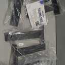 Heavy Duty Floating Shelf Bracket (6 inch-6 Pack) with (1/4-Thick) Metal Black, Holds 160+lb, Powder Coated, Complete Mounting Hardware, Easy Install