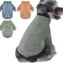 Dog Sweater, 3 Pack Dog Sweaters for Small Dogs Girl Boy, Ultra Soft Warm Puppy Clothes Dog Coat for Winter (Lt Blue+Olive+Brown, Medium)