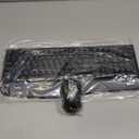 Wireless Keyboard and Mouse Combo, Full-Sized 2.4GHz Wireless Keyboard with Comfortable Palm Rest and Optical Wireless Mouse for Windows, Mac OS PC/Desktops/Computer/Laptops (Black)