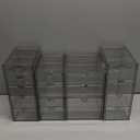 Makeup Organizer Storage with 16 Drawers, 4 Pcs Desktop Office Supplies, Desk Organizers, Clear Accessories, Dustproof Storage Drawer and for Make Up, Jewelry, Pen, Stationary