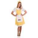 fun shack Womens Golden Hair Book Character Costume Halloween Teacher Womens Book Character Costumes for Adults (Large, Yellow)