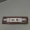 Wearlizer Compatible with Apple Watch Band 42/44/45/46/49mm Fashion Silver Womens Mens， Stainless Steel Strap White Resin Wristband Replacement iWatch Series 11 10 9 8 7 6 5 4 3 SE/Ultra 3 2 1